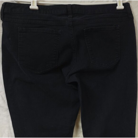 Arizona Jeans Womens Sz 17 Black Mid Rise Super Skinny Stretch Denim Jeans 36x30 - Picture 7 of 10